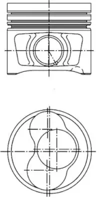 Поршень KOLBENSCHMIDT 40409600