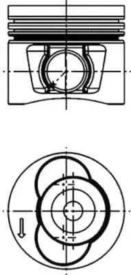 Поршень KOLBENSCHMIDT 40715600