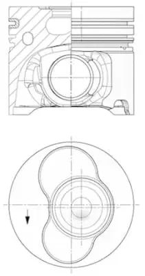 Поршень KOLBENSCHMIDT 41091600