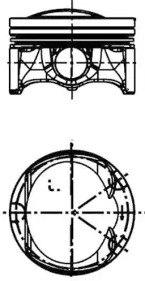 Поршень KOLBENSCHMIDT 41197620