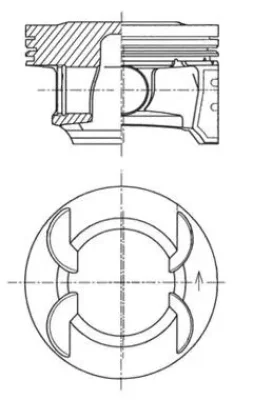 Поршень KOLBENSCHMIDT 41492620