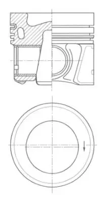 Поршень KOLBENSCHMIDT 41647600