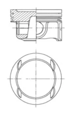 Поршень KOLBENSCHMIDT 41784600