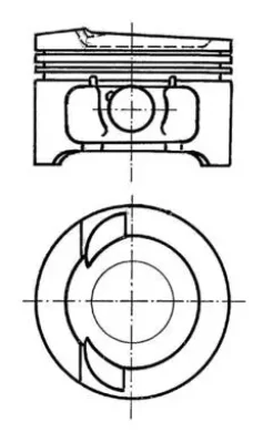 Поршень KOLBENSCHMIDT 91033600