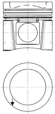 Поршень KOLBENSCHMIDT 94931600