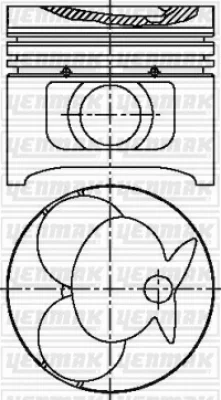 Поршень YENMAK 31-03617-000