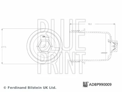 ADBP990009 BLUE PRINT Крышка, корпус масляного фильтра