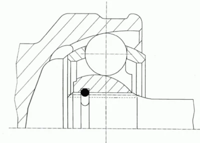 Шарнирный комплект, приводной вал GKN SPIDAN/LOEBRO 25225