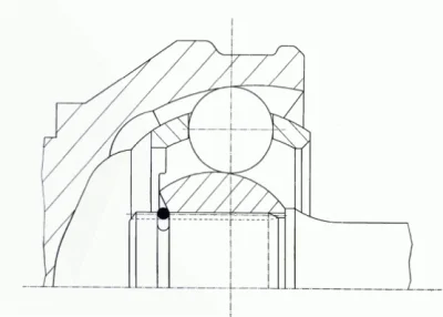 Шарнирный комплект, приводной вал GKN SPIDAN/LOEBRO 302261