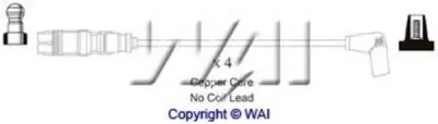Высоковольтные провода (комплект проводов зажигания) WAIGLOBAL ISL767