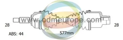 Приводной вал (полуось) ODM 18-052051