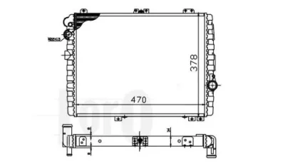 Радиатор охлаждения двигателя LORO 003-017-0027