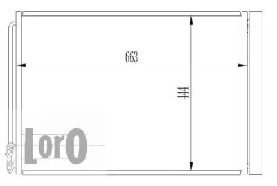 Радиатор кондиционера LORO 004-016-0003