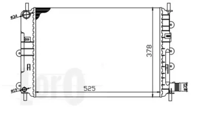 017-017-0004 LORO Радиатор охлаждения двигателя