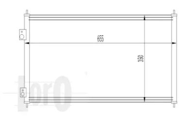 018-016-0012 LORO Радиатор кондиционера