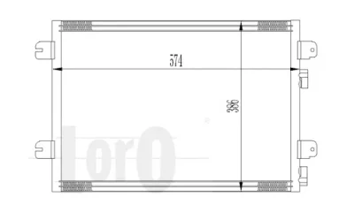 Радиатор кондиционера LORO 042-016-0028