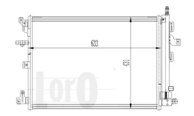 052-016-0006 LORO Радиатор кондиционера