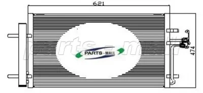 Радиатор кондиционера PARTS-MALL PXNC2-007