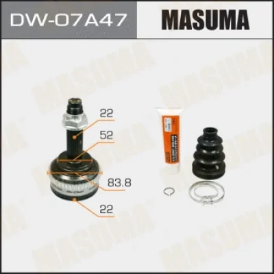 DW-07A47 MASUMA Шарнирный комплект, приводной вал