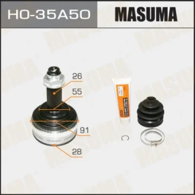 Шарнирный комплект, приводной вал MASUMA HO-35A50