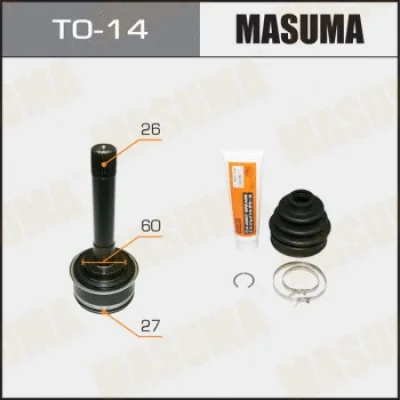 Шарнирный комплект, приводной вал MASUMA TO-14