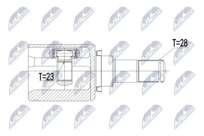 Шарнирный комплект, приводной вал NTY NPW-MZ-055