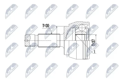 Шарнирный комплект, приводной вал NTY NPZ-ME-025