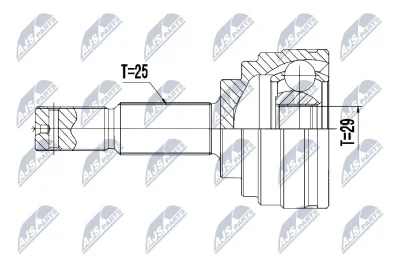 Шарнирный комплект, приводной вал NTY NPZ-NS-093