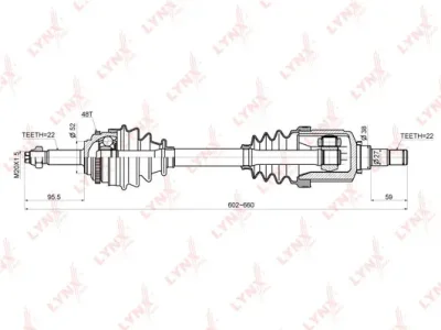 CD-1801A LYNXAUTO Приводной вал