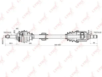 CD-1802A LYNXAUTO Приводной вал