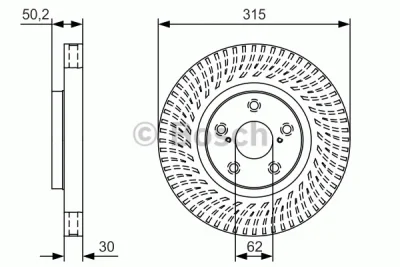 0 986 479 U31 BOSCH Тормозной диск