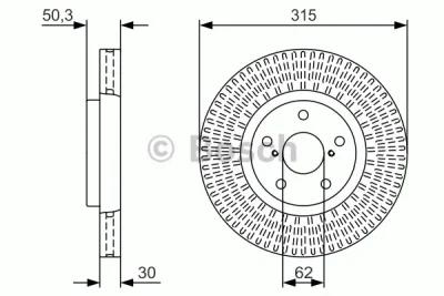 0 986 479 U77 BOSCH Тормозной диск