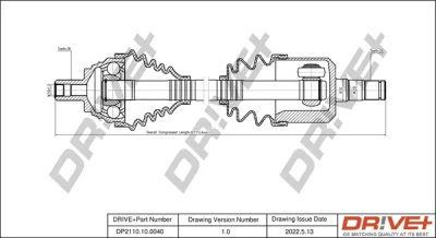 DP2110.10.0040 Dr!ve+ Приводной вал