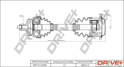 DP2110.10.0076 Dr!ve+ Приводной вал