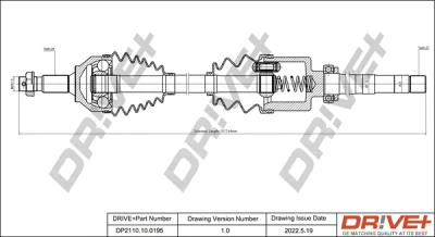 DP2110.10.0195 Dr!ve+ Приводной вал