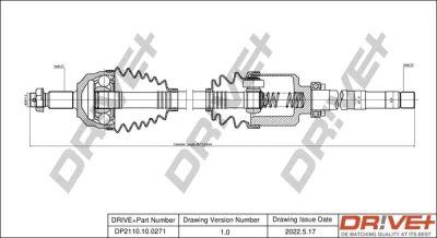 DP2110.10.0271 Dr!ve+ Приводной вал