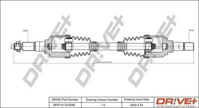 DP2110.10.0348 Dr!ve+ Приводной вал