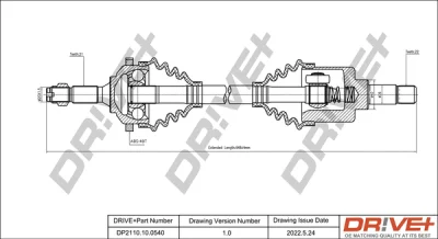 DP2110.10.0540 Dr!ve+ Приводной вал