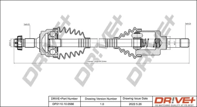 DP2110.10.0566 Dr!ve+ Приводной вал