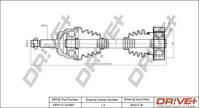 DP2110.10.0951 Dr!ve+ Приводной вал