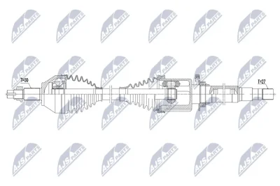 Приводной вал NTY NPW-AR-010