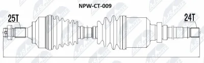 Приводной вал NTY NPW-CT-009