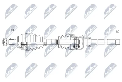 Приводной вал NTY NPW-CT-079