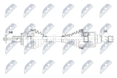 Приводной вал NTY NPW-FR-092