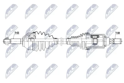 Приводной вал NTY NPW-FR-125