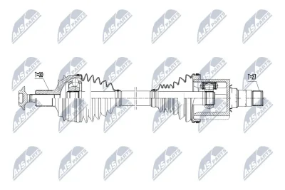 Приводной вал NTY NPW-ME-063