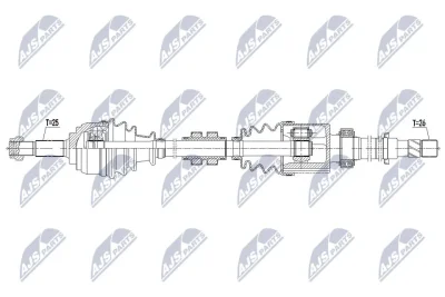 Приводной вал NTY NPW-NS-102