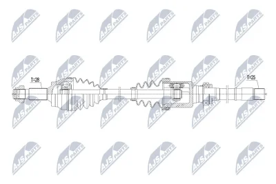 Приводной вал NTY NPW-PE-033