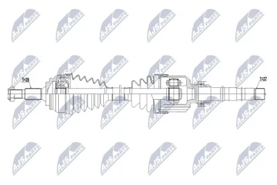 Приводной вал NTY NPW-PE-071