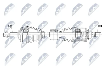 Приводной вал NTY NPW-RE-061